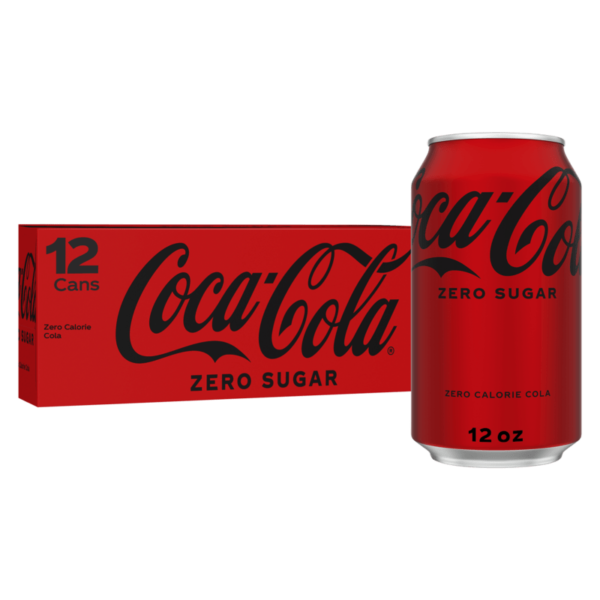 Coca-Cola Zero Sugar 12 Fl Oz, 12 Pack - Dover Mart