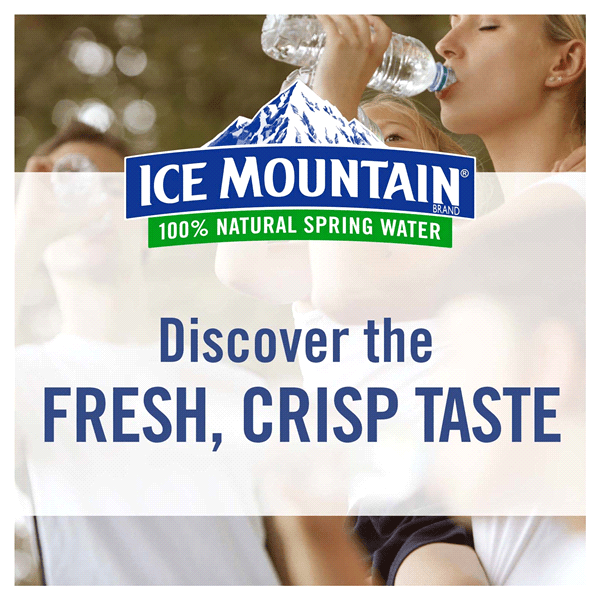 Ice Mountain Brand 100% Natural Spring Water - 12pk/12 fl oz Bottles