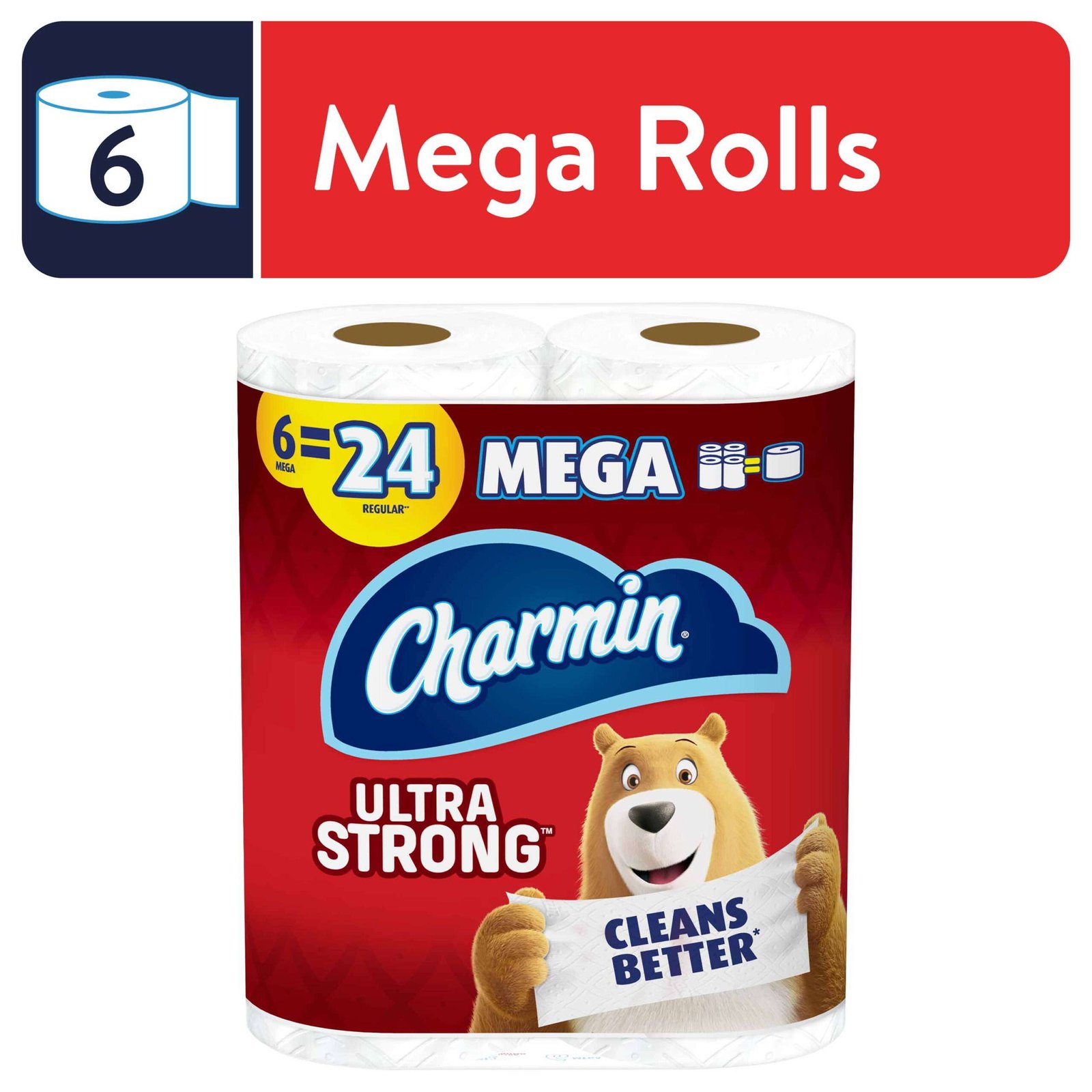 Charmin Bathroom Tissue, Ultra Strong, 2-Ply - 6 rolls