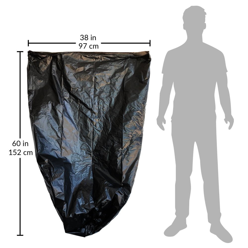 Reli. 33 Gallon Trash Bags Drawstring, 150 Count, Black