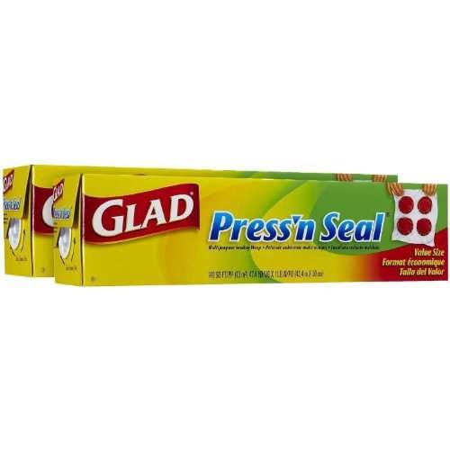 Glad Press'n Seal Plastic Food Wrap -100 Square Foot Roll (Pack of 9)