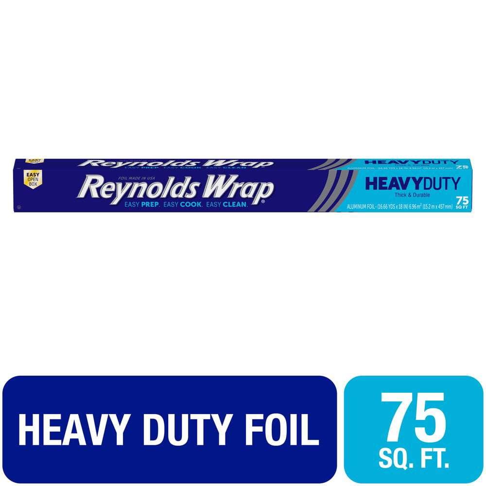 Reynolds Wrap Aluminum Foil, Heavy Duty, 150 Square Feet - 2 rolls