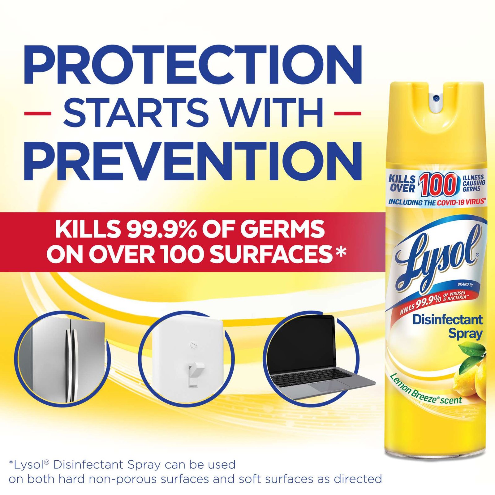 Lysol Lemon Breeze Scented All Purpose Cleaner & Disinfectant