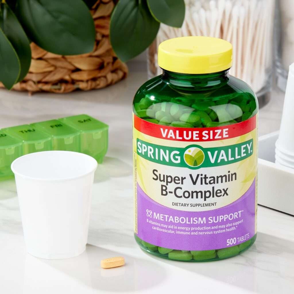 Spring Valley Super Vitamin B-Complex Tablets Dietary Supplement Value ...