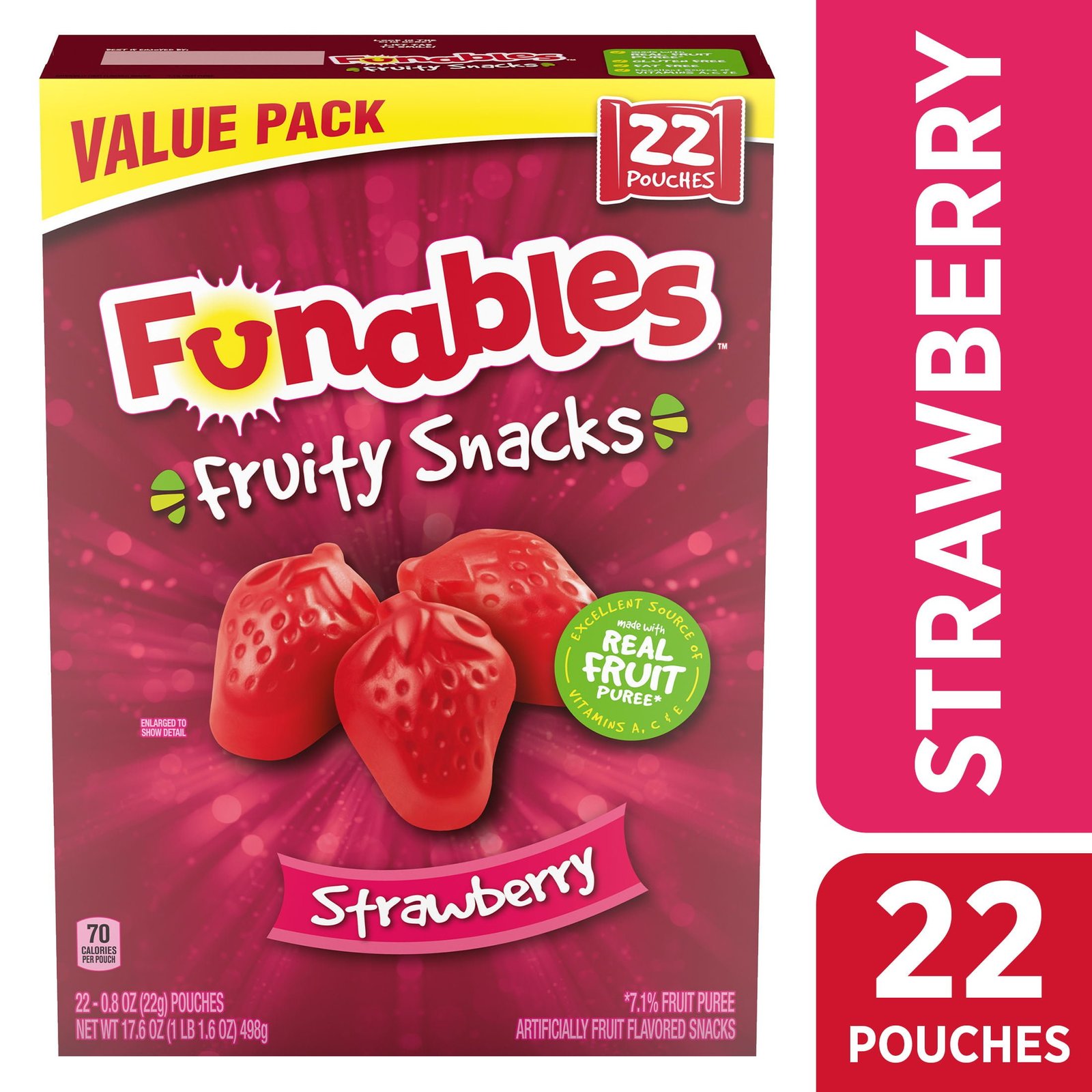 Funables Paw Patrol Movie Fruit Flavored Fruit Snacks, 0.8 oz, 22