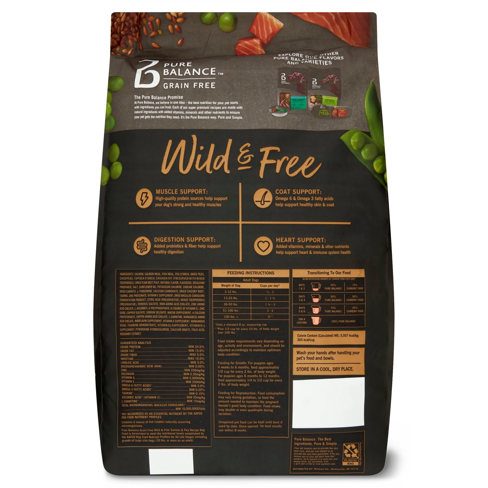 Pure Balance Wild And Free Salmon And Pea Recipe Dry Dog Food