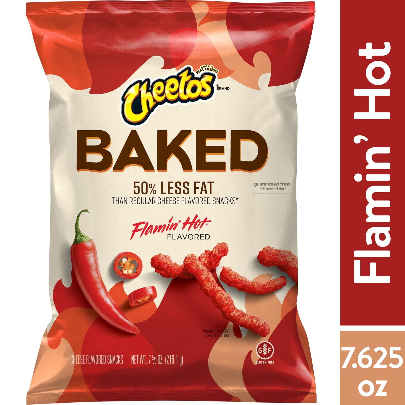 Chesters Flamin' Hot Fries Snacks, Corn and Potato Snacks, 5.25 oz