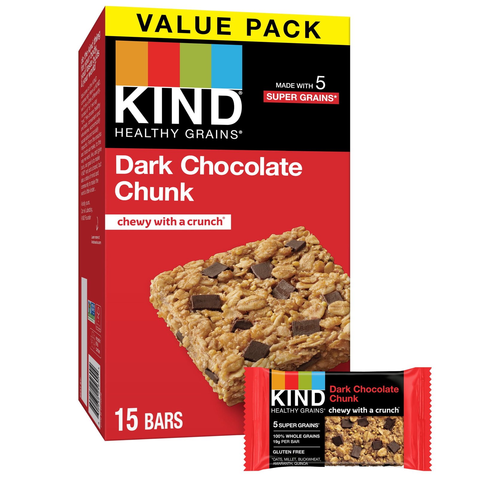 Nature Valley Fruit and Nut Granola Bars, Dark Chocolate Cherry, 6 ct