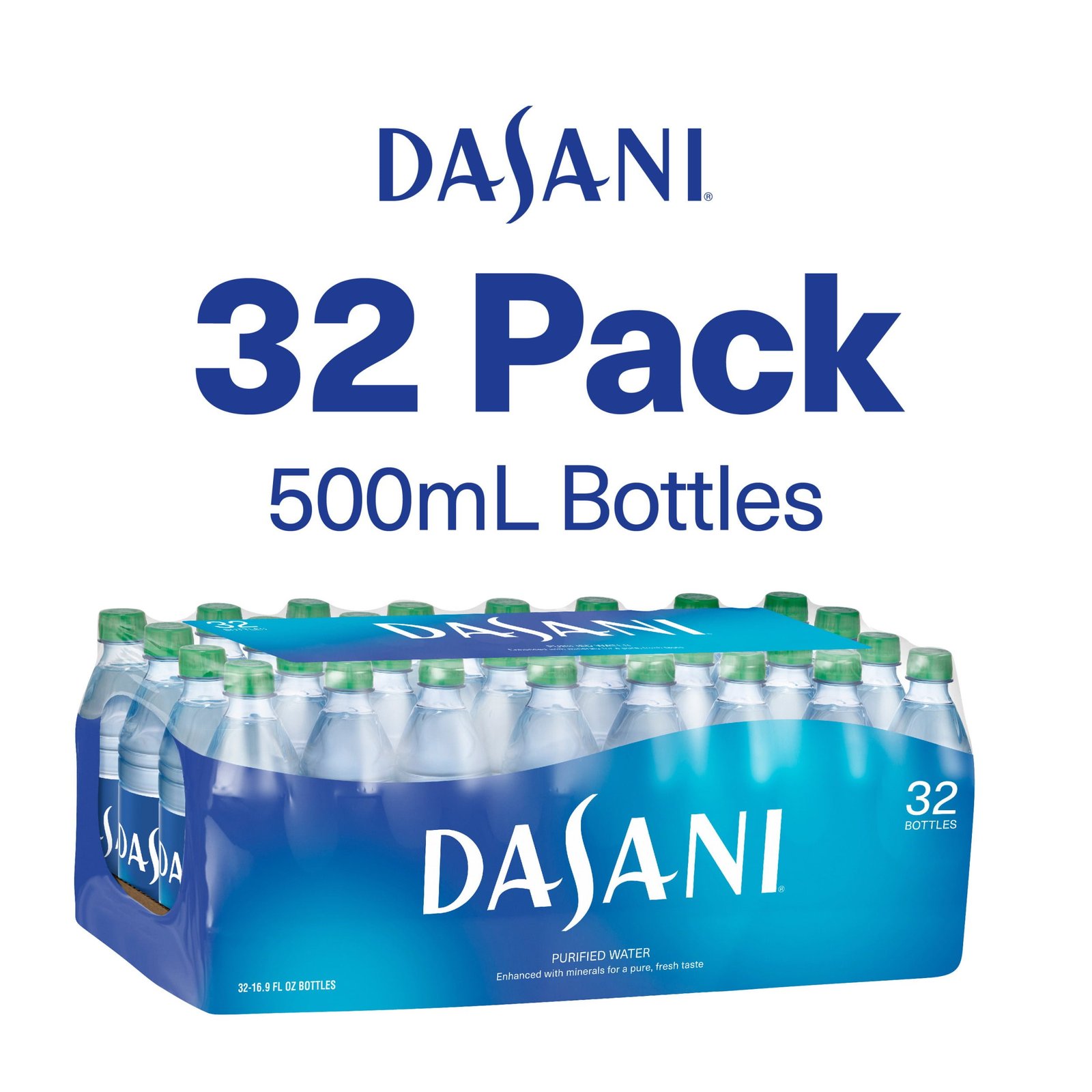 DASANI Purified Water Bottles Enhanced with Minerals, 16.9 fl oz